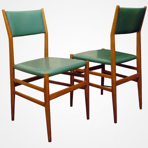 Set of six vintage Leggera Chairs by Gio Ponti for Cassina