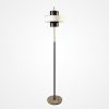 Floor Lamp by Stilnovo, Italy c. 1960, marble base, white acrylic shade. 73" high, base 12" Diameter good design ref number STN-00-07