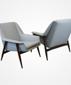 Pair Vintage Cassina Lounge Chairs