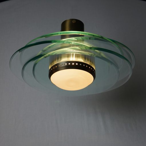 Ceiling lamp by Max Ingrand for Fontana Arte, Italy c. 1961 Model 2079
